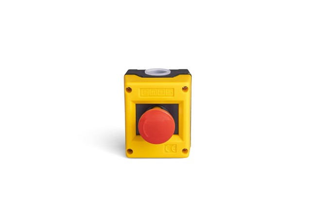 PK Series Plastic 1 Hole KB14E Yellow-Black Control Box